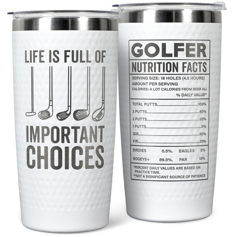 Vaso térmico HUNIGIFT para golfistas, regalo práctico que mantiene bebidas a la temperatura