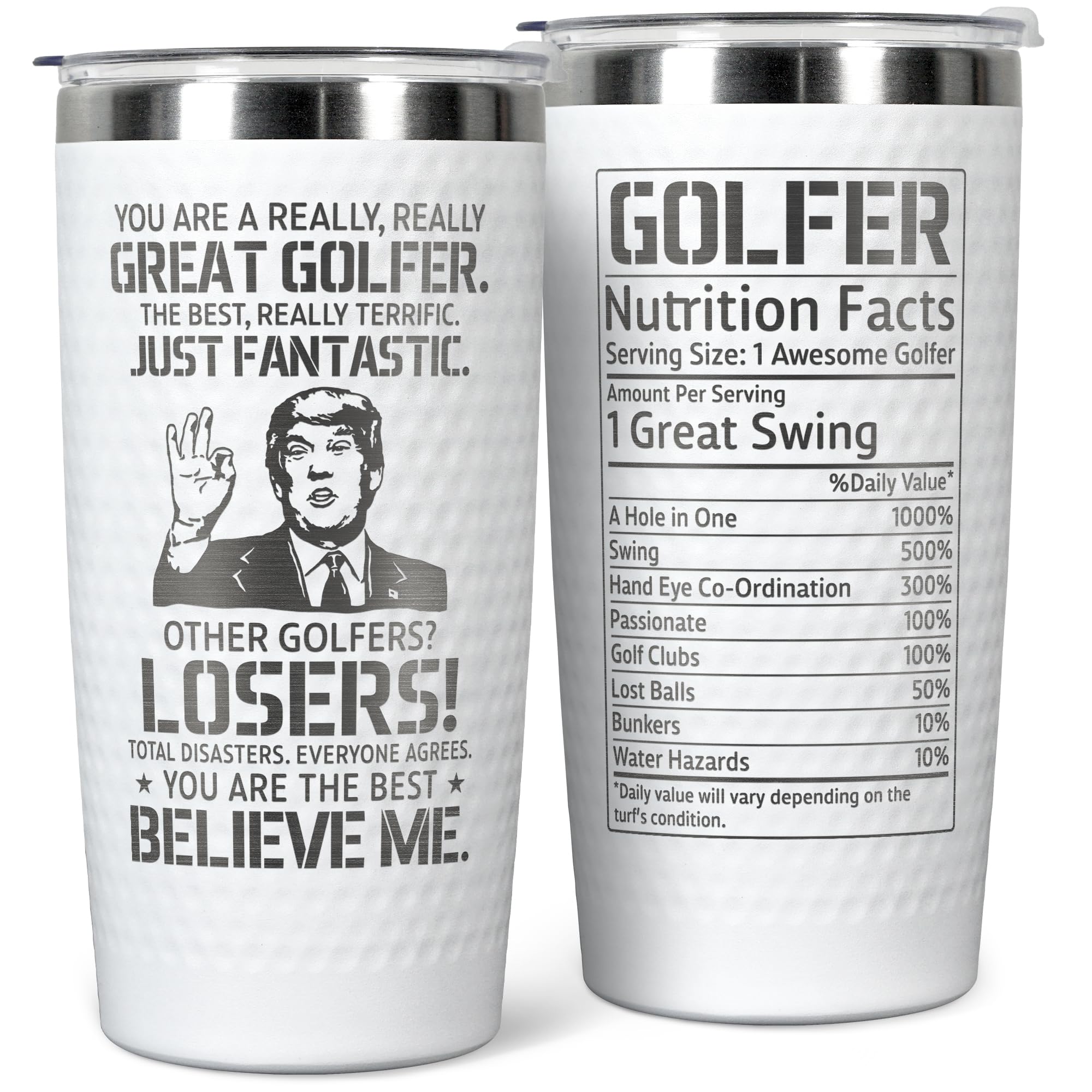 Hunigift tumbler golf 20oz, para bebidas calientes o frías en el campo