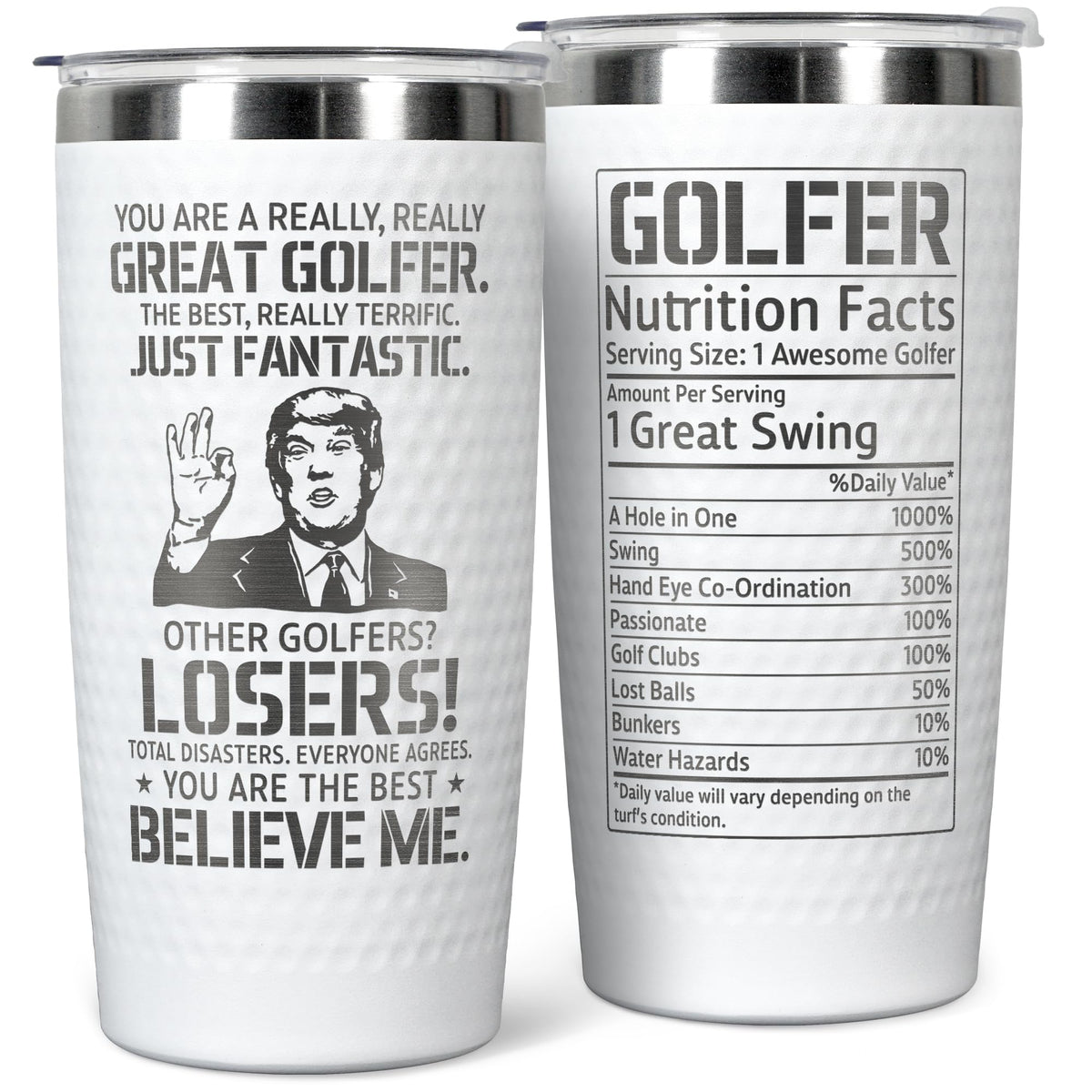 Hunigift tumbler golf 20oz, para bebidas calientes o frías en el campo