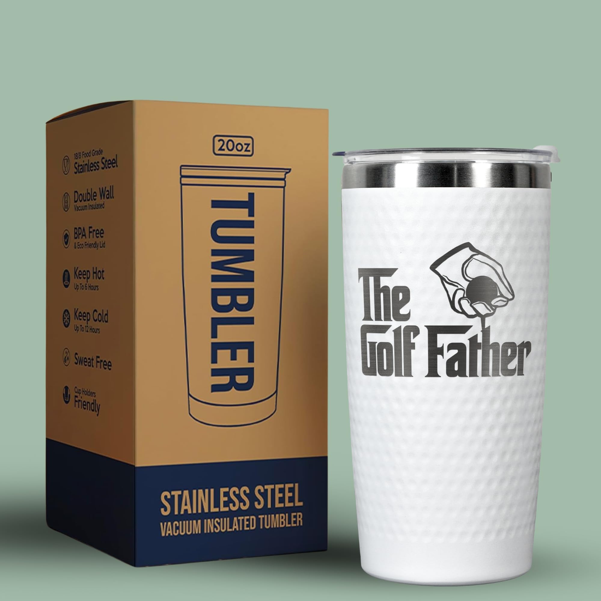 Vaso de Hunigift con diseño ergonómico para la mano, cómodo de sujetar.