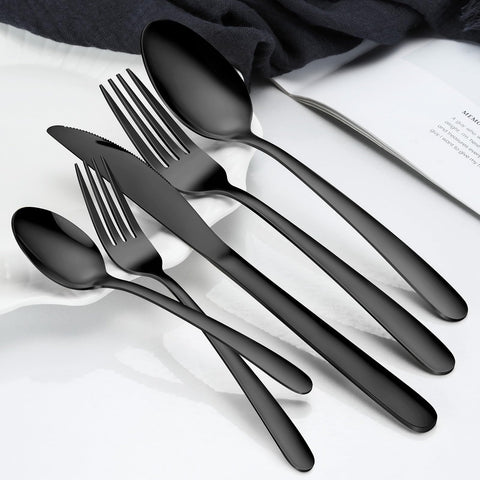 Hunnycook cucharas para postre o té negro, borde suave para comer con comodidad.