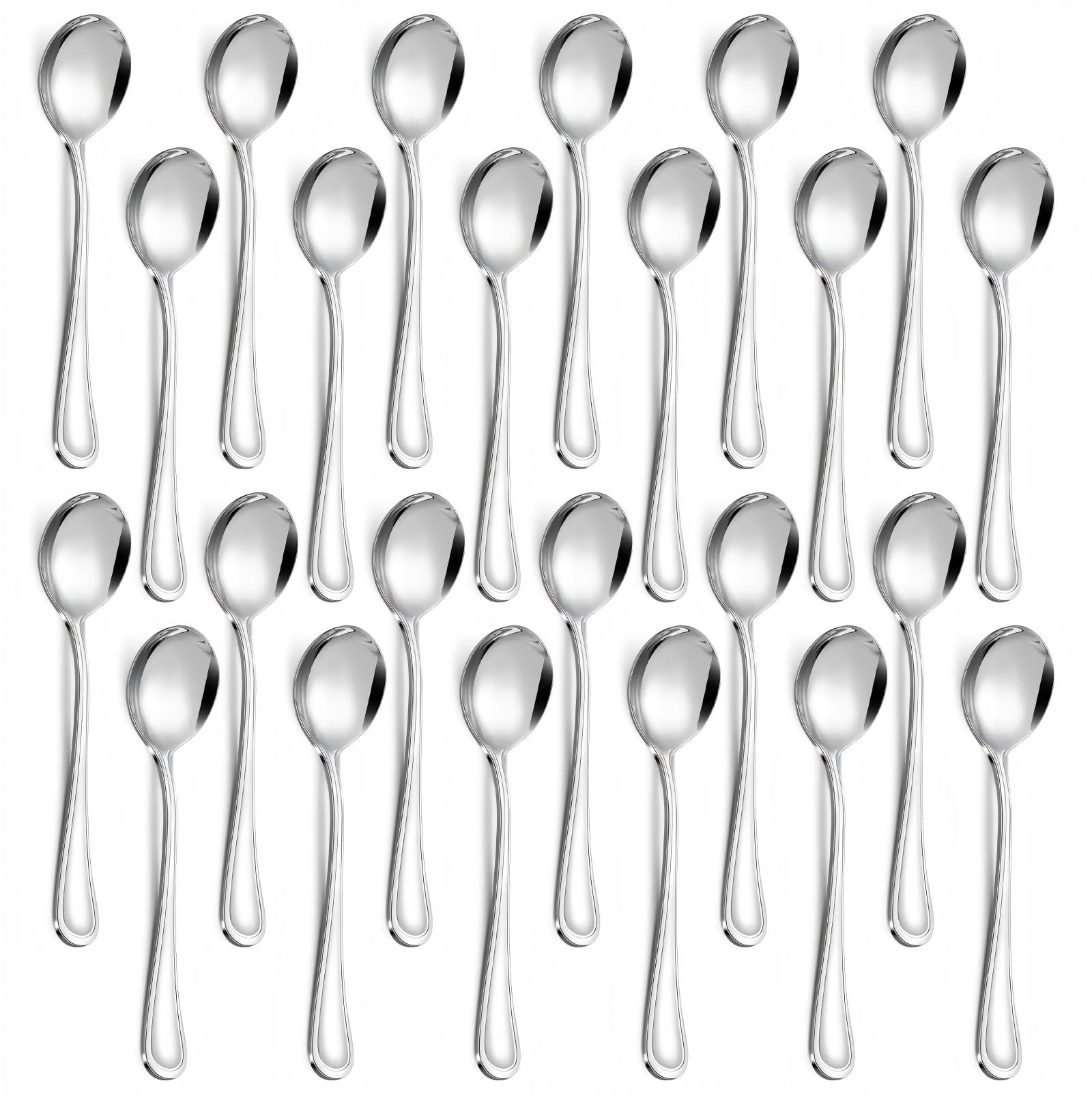 Cucharas Hunnycook para sopa coreana redonda, 6-9 pulgadas, práctica y elegante.
