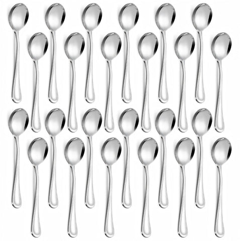 Cucharas Hunnycook para sopa coreana redonda, 6-9 pulgadas, práctica y elegante.