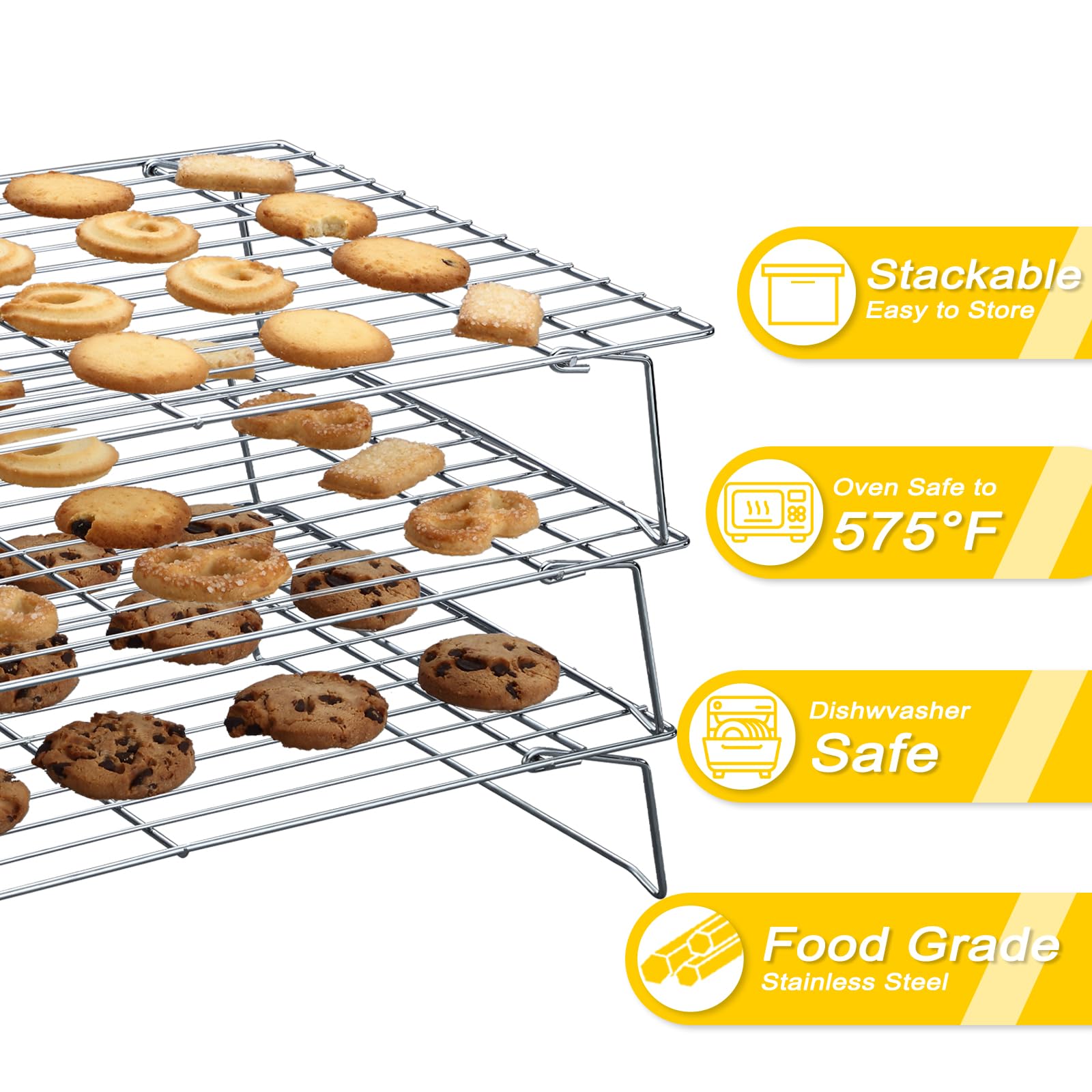 Hunnycook diseño rectangular de rejilla enfriamiento para seguridad