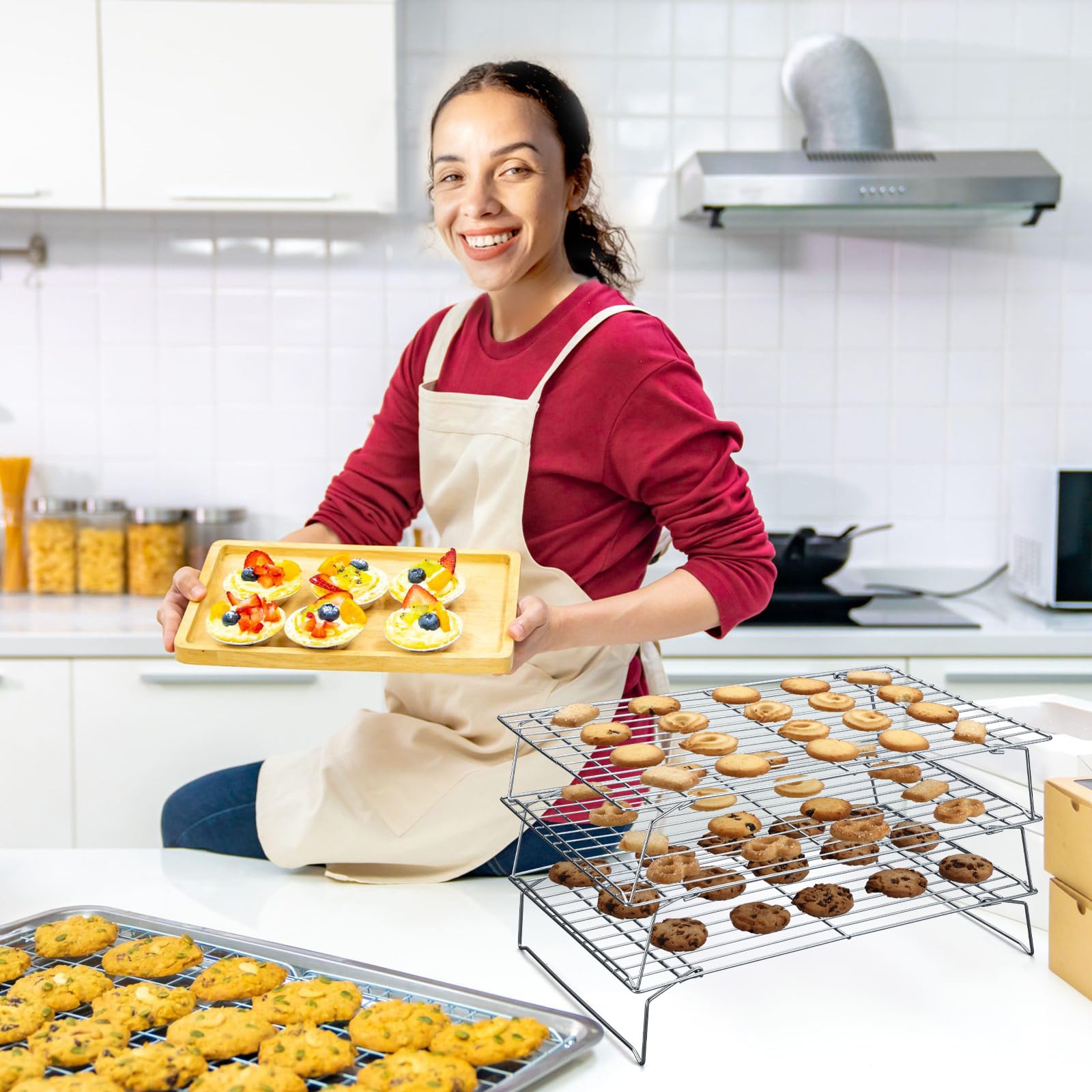 Hunnycook rejilla para horno lavavajillas y enfriamiento eficiente