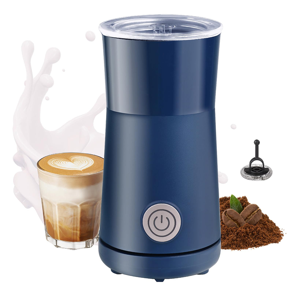 Huogary espumador de leche crea espuma cremosa para cappuccinos en casa.