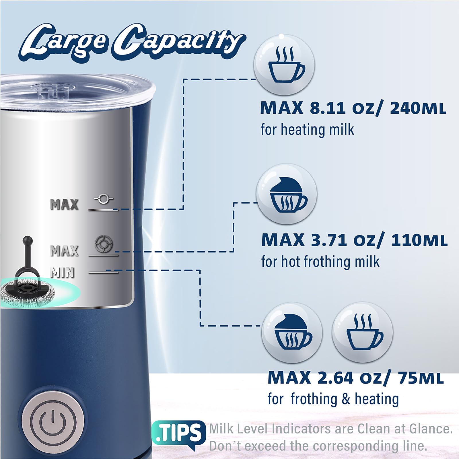 Huogary espumador leche caliente para macchiato suave.