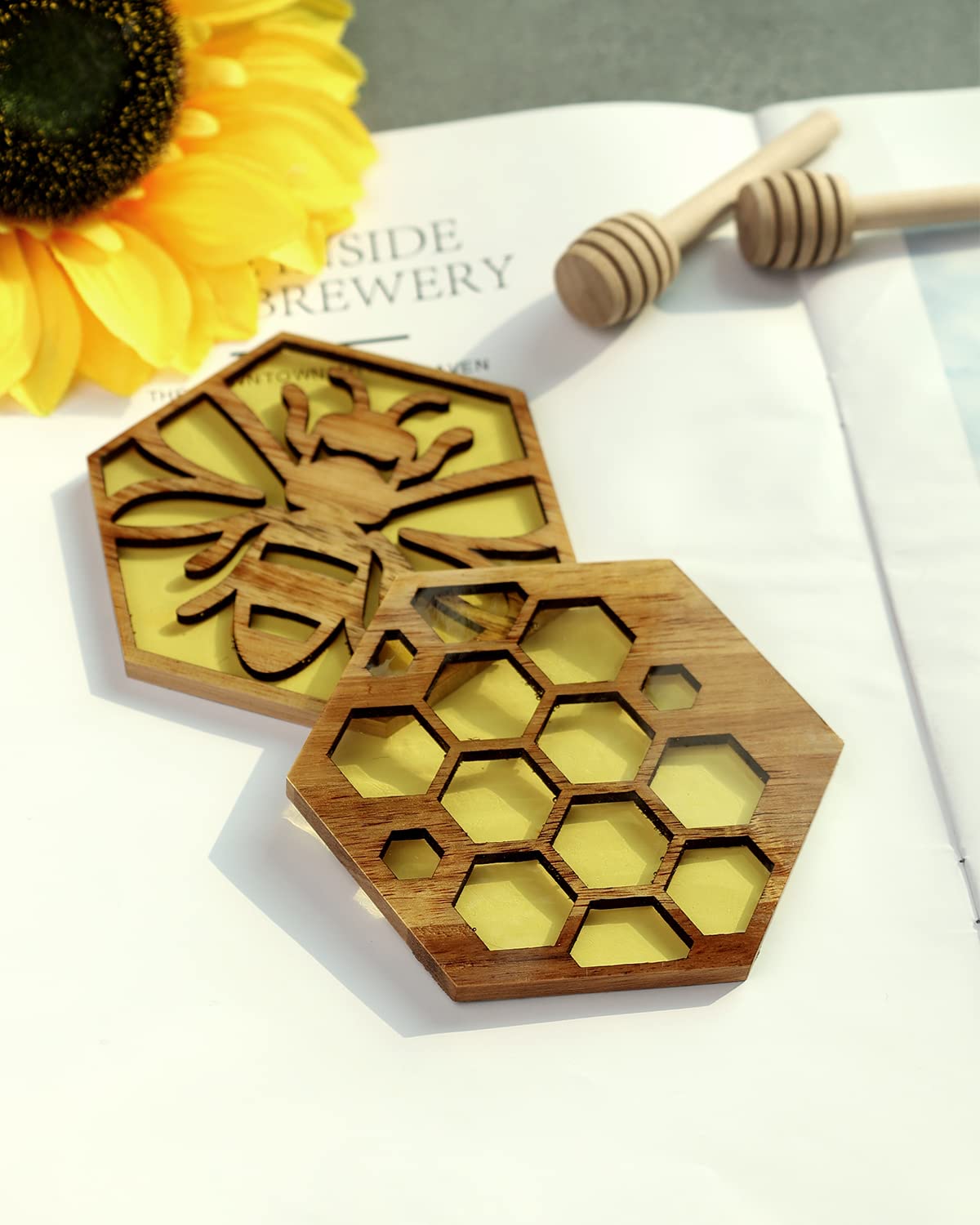 Conjunto de 6 posavasos Huray Rayho, regalo ideal para cocina y comedor