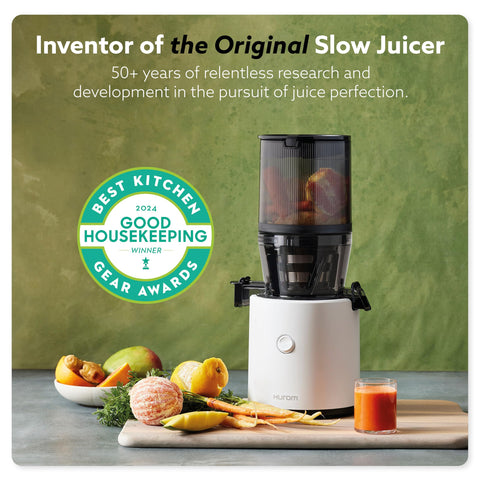 Hurom H320, entrada de alimentos amplia para añadir productos enteros