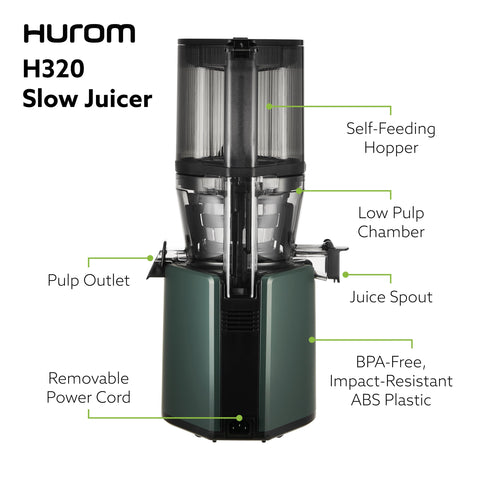 Hurom H320, filtro de pulpa ajustable para texturas personalizadas