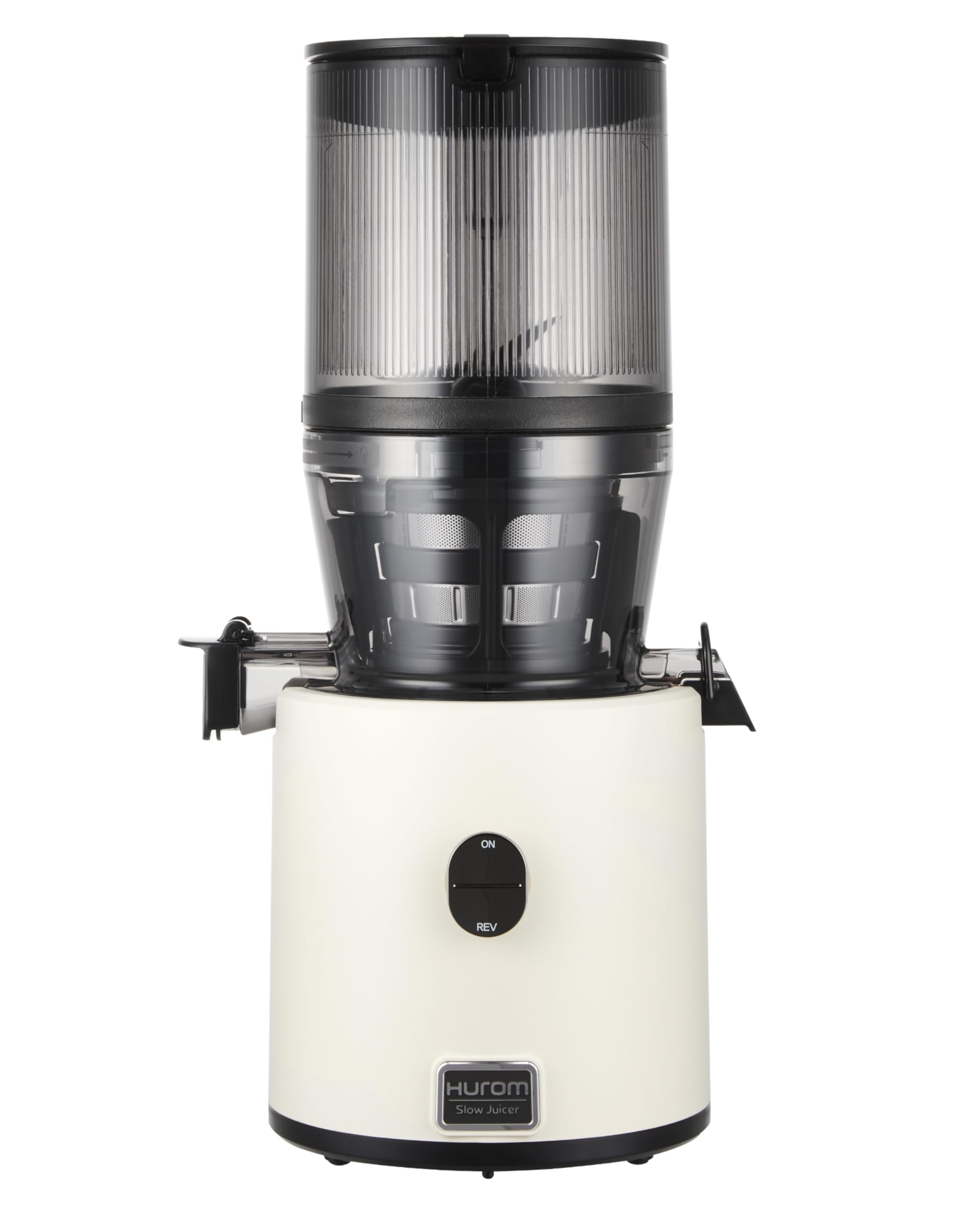Hurom H330 vista frontal mostrando diseño compacto y beneficio silencio