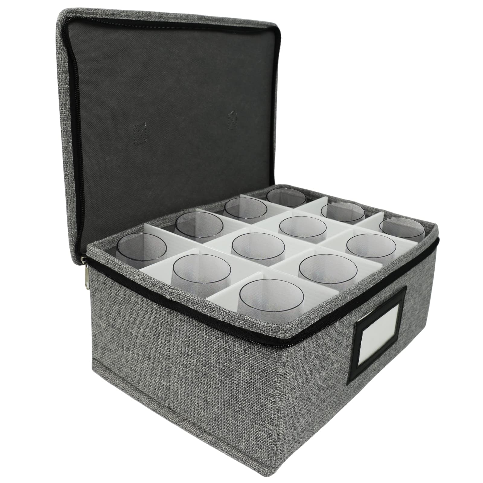 Caja de mudanza HURZMORO para copas whisky, protección durante el traslado.
