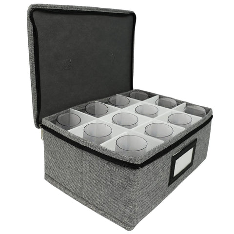 Caja de mudanza HURZMORO para copas whisky, protección durante el traslado.