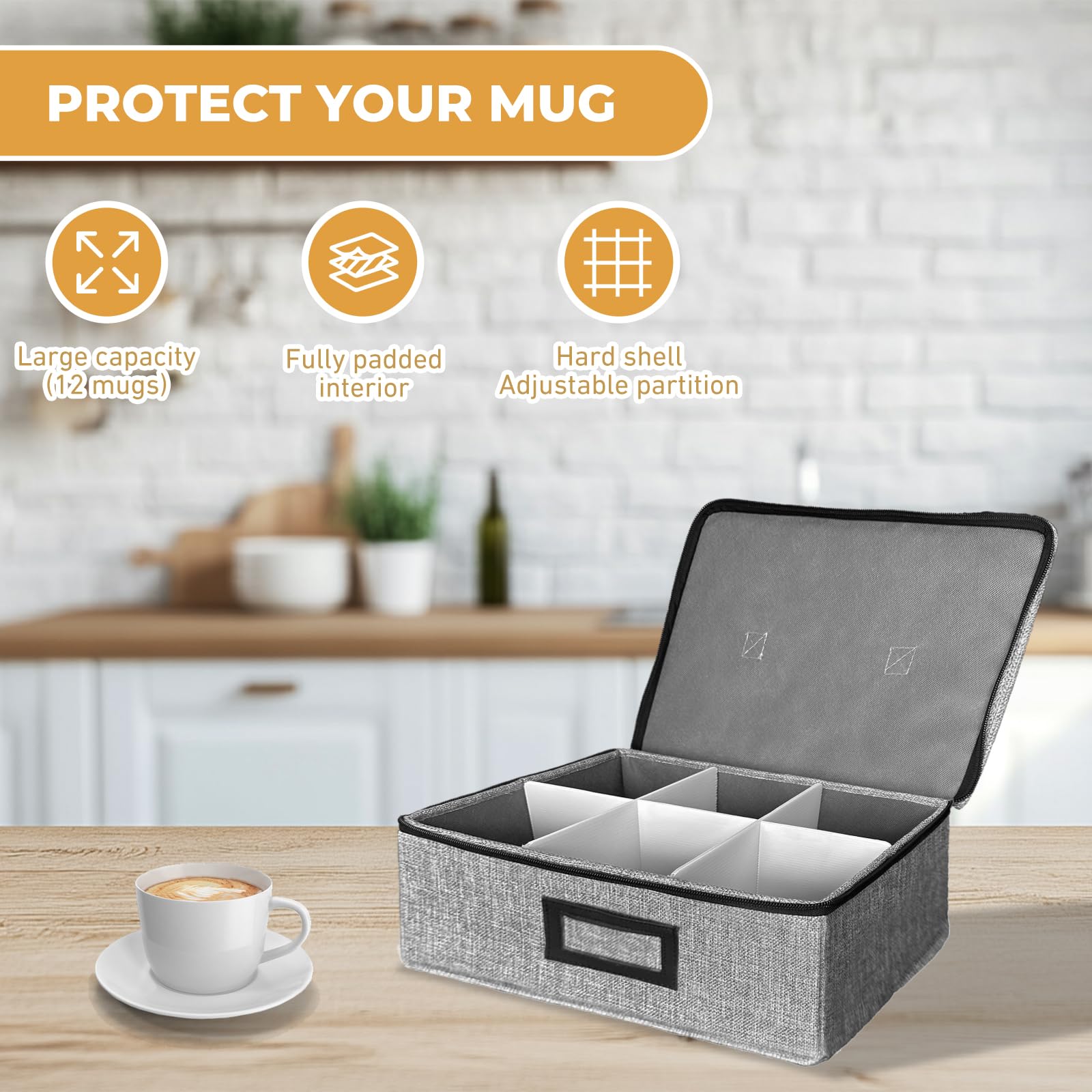 Hurzmoro: organizador versátil para tazas, copas y otros objetos pequeños