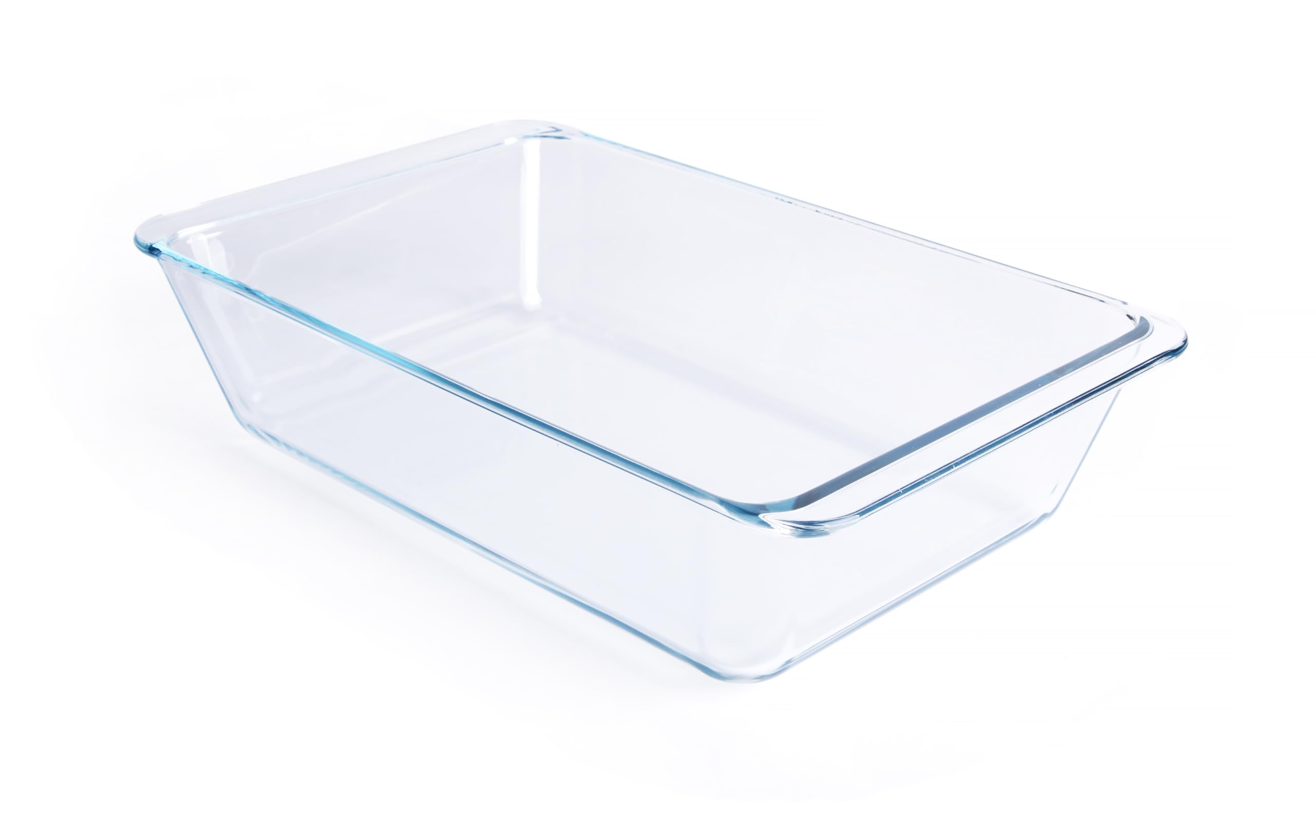 Bandeja de horno HUSANMP de vidrio transparente, perfecta para monitorear la cocción.