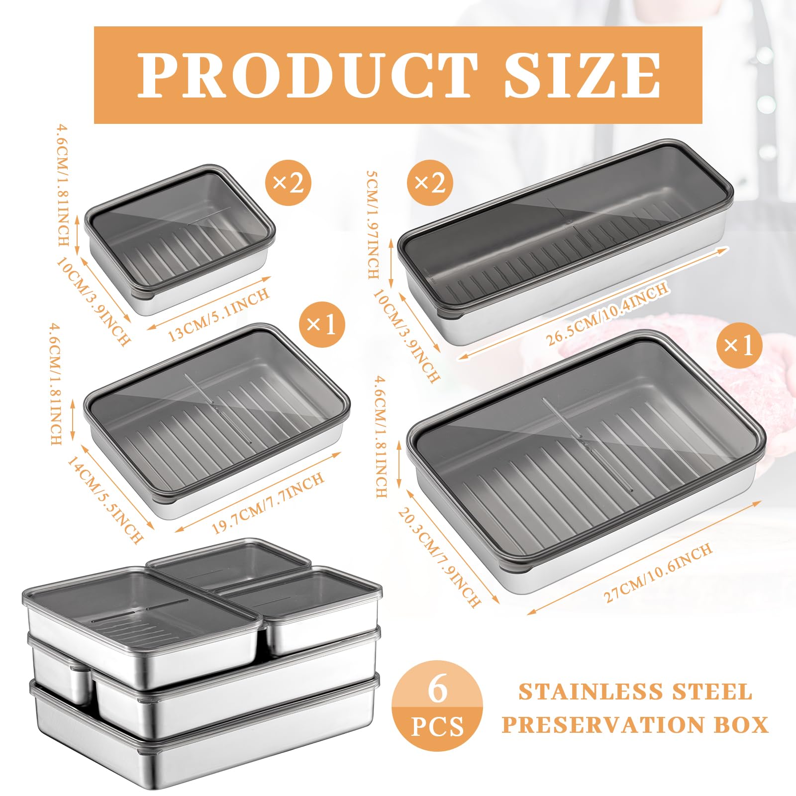 Hushee contenedor para queso en acero inoxidable: frescura y accesibilidad