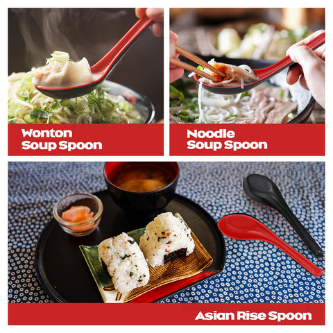 Cucharas Hushee para wonton y pho, versátiles para caldos