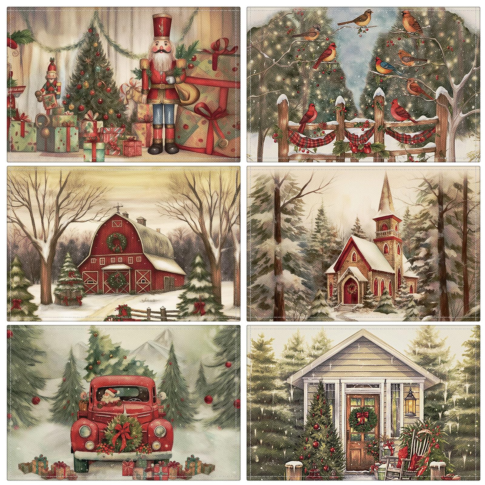 Manteles Hushee Navidad Cascanueces para mesa festiva y fácil limpieza.