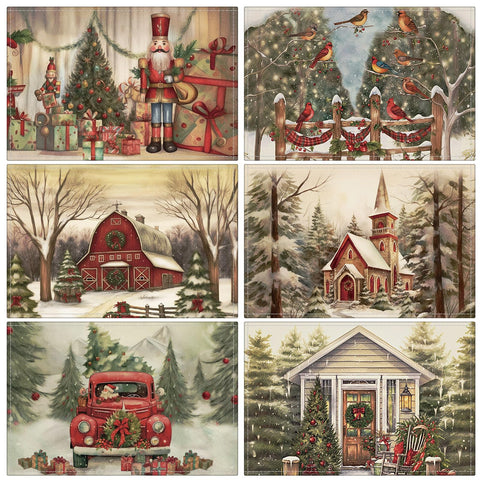 Manteles Hushee Navidad Cascanueces para mesa festiva y fácil limpieza.