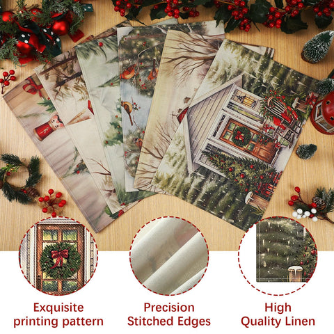 Manteles Hushee Navidad Pájaros para crear una atmósfera cálida.