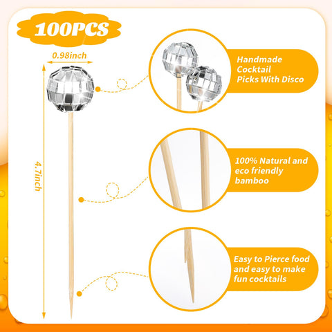 Palitos de bambú Hushee de 12 cm para cócteles