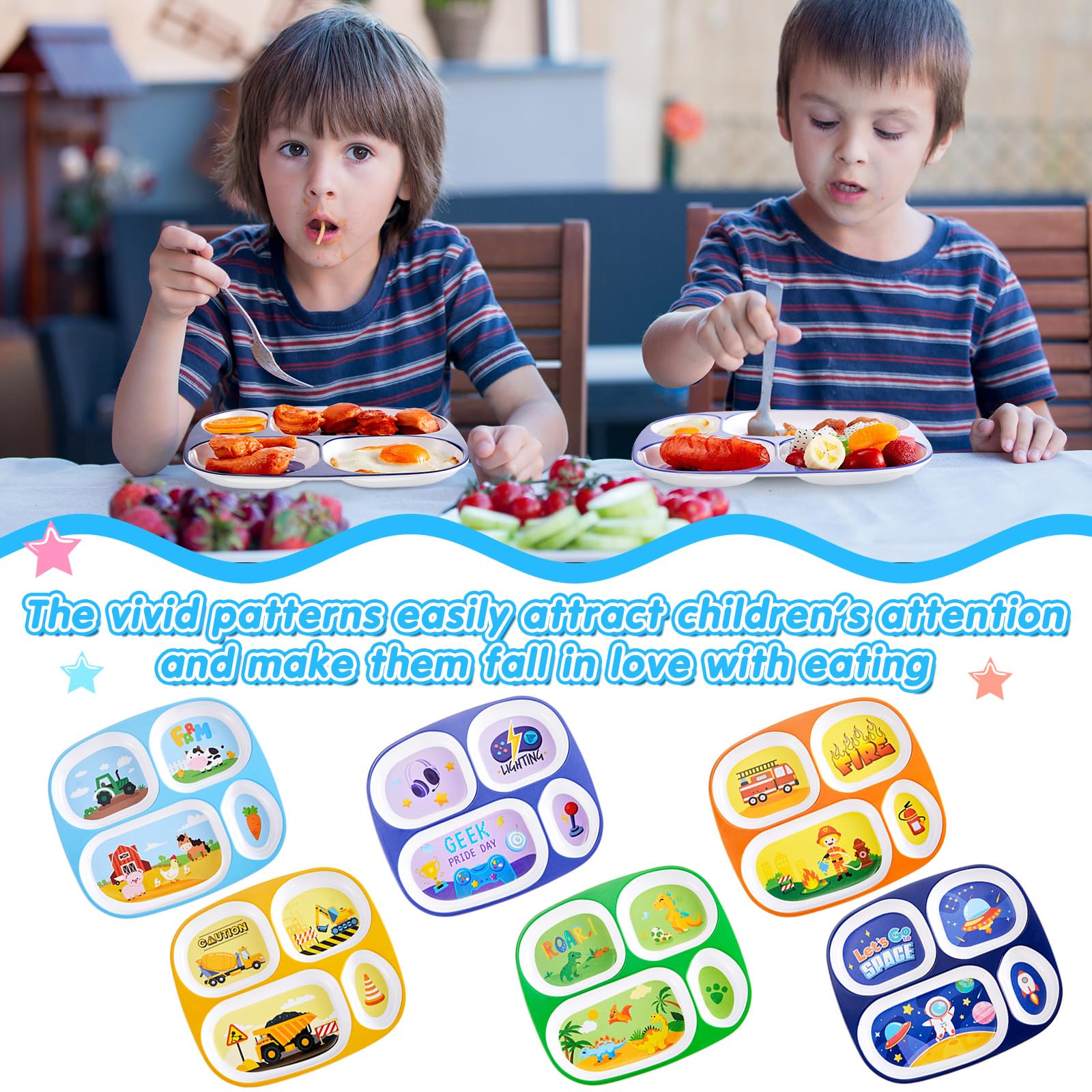 Plato Hushee estilo astronauta, experiencia de comida divertida para la hora de comer.