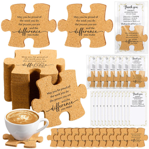 Hushee posavasos-puzzle-set-20: ideal para regalos y decoración de oficina.