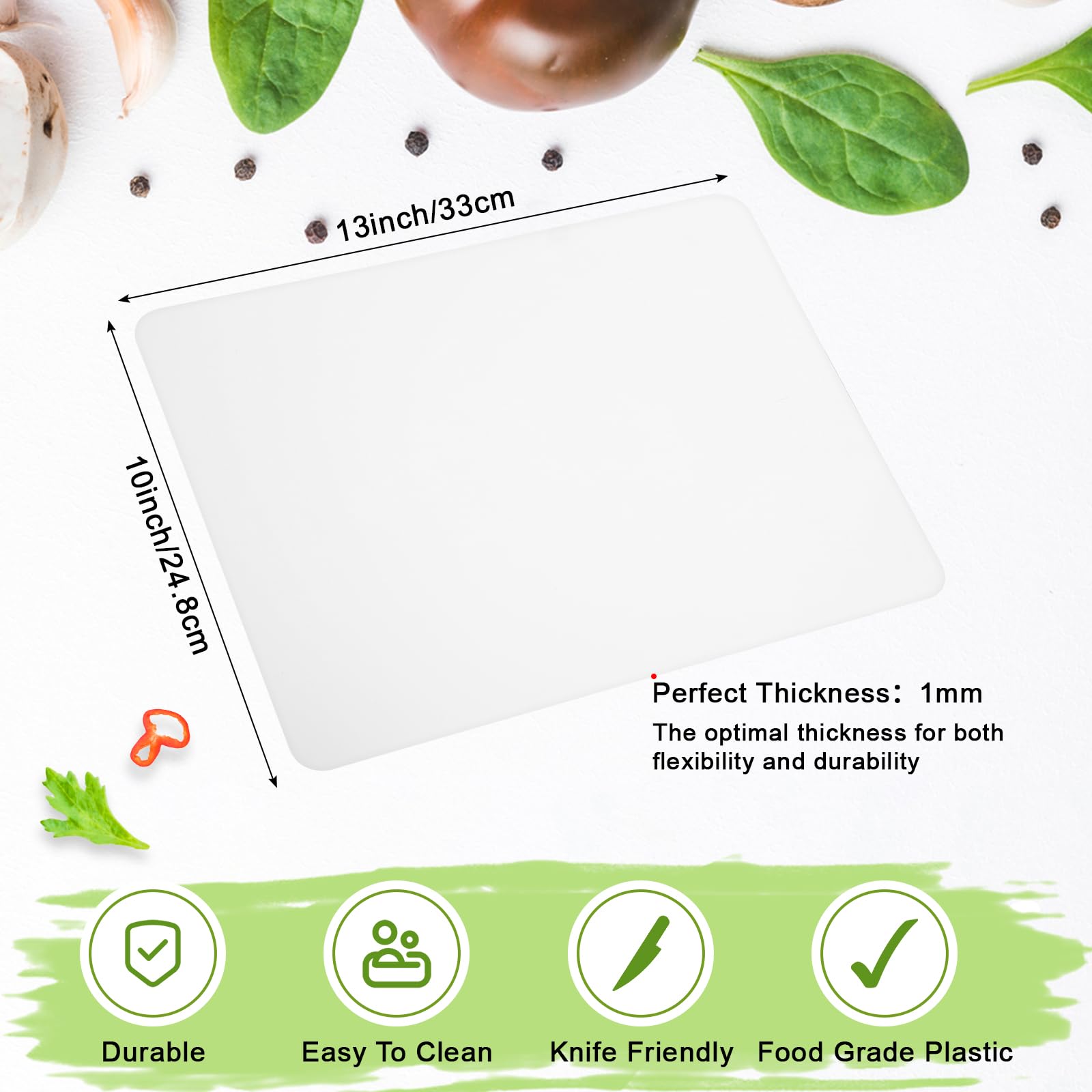 Hushee: superficie de corte desechable en plástico blanco para cocina ordenada.