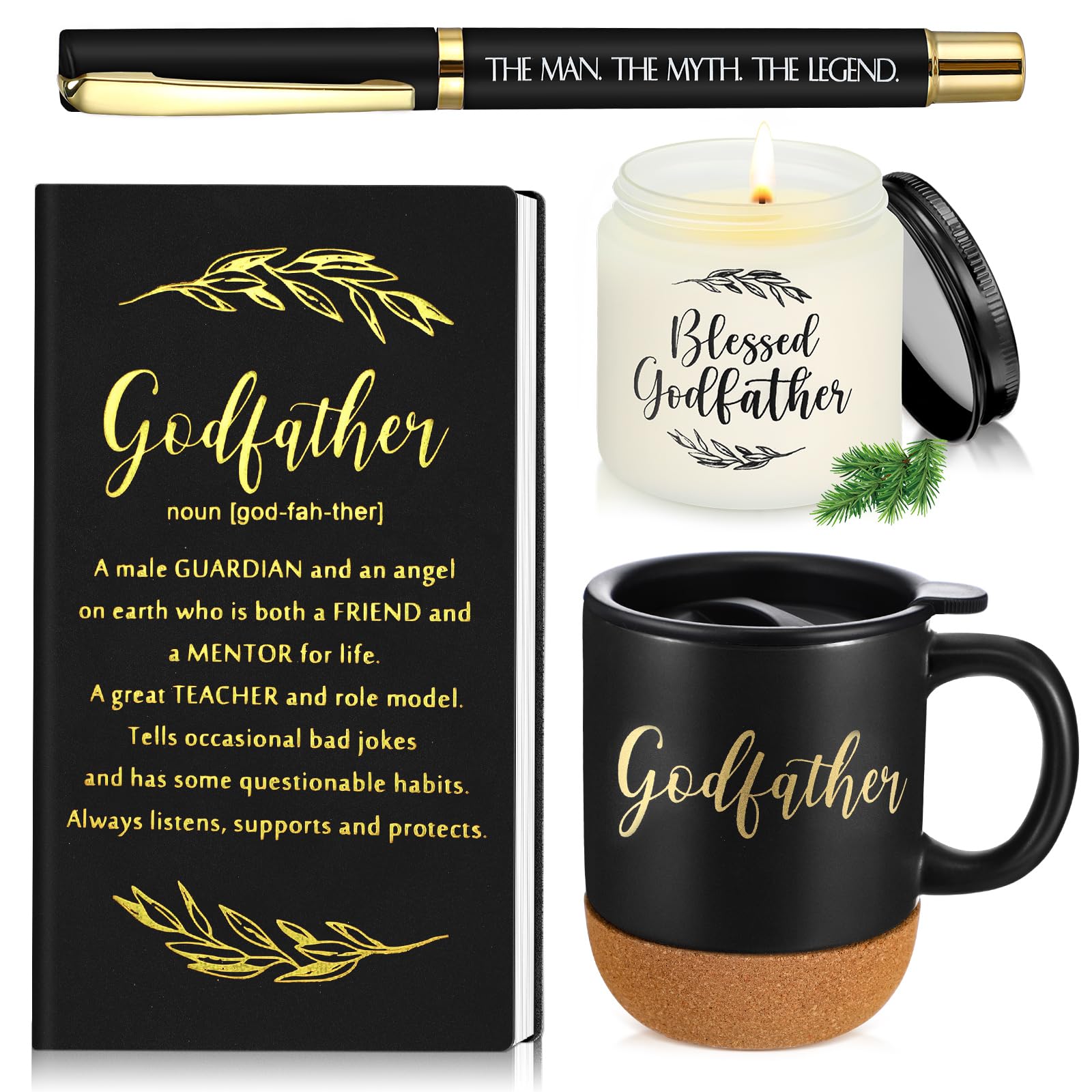 Taza Hushee para madrina con base de madera, ideal para bebidas diarias.