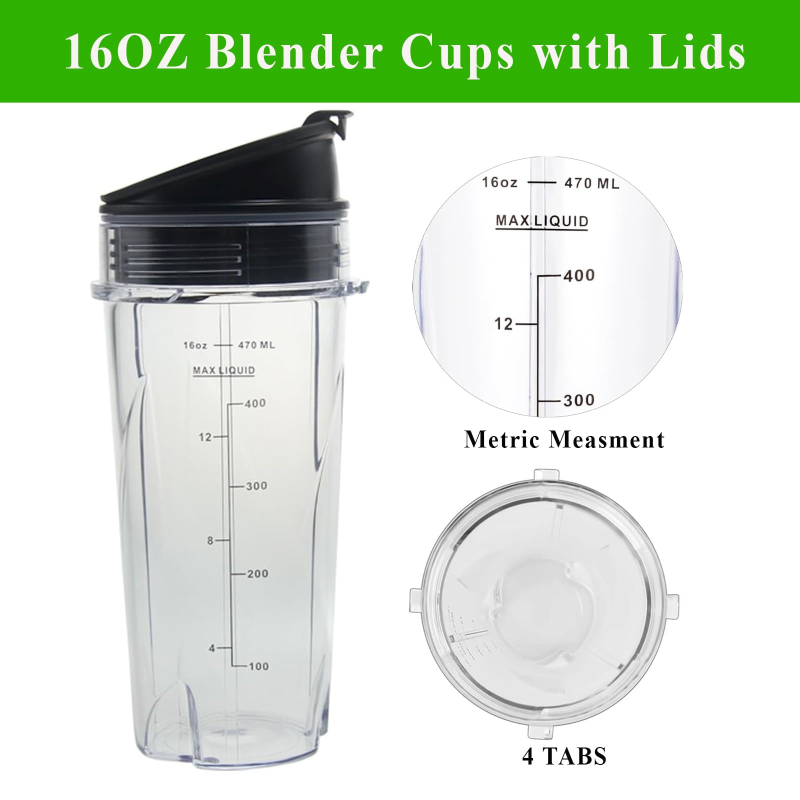 Plástico sin BPA de Hushtong para uso diario con Ninja.