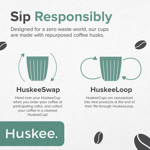 HUSKEE 12oz copa natural aletas de aislamiento mantienen la bebida a temperatura
