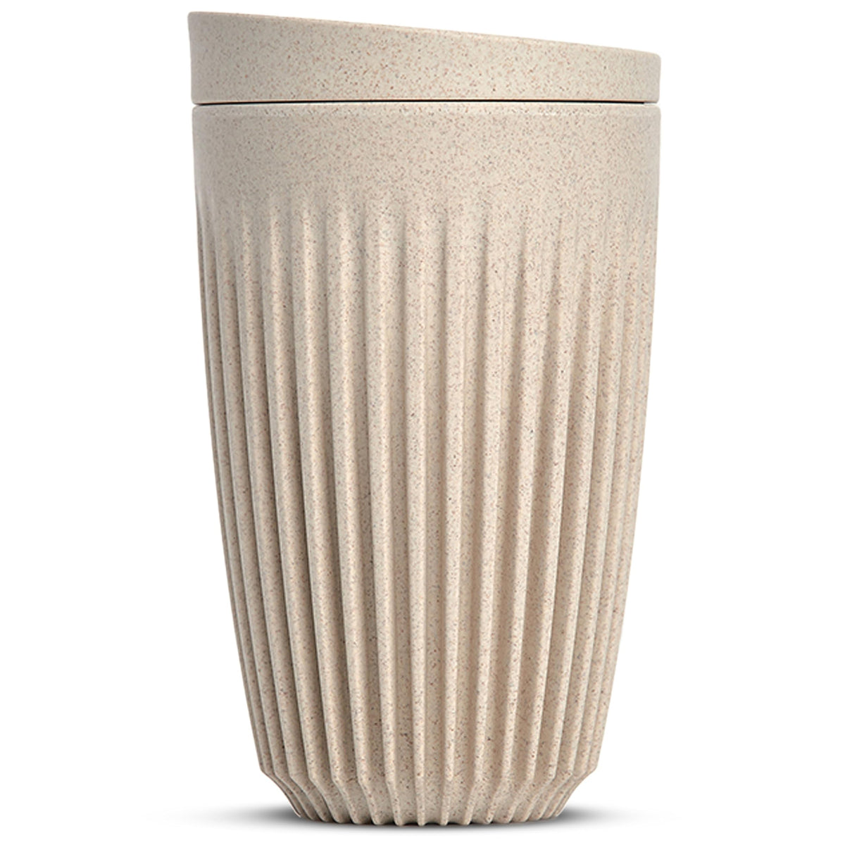 HUSKEE 12oz copa natural presentacion del producto con diseño elegante y sostenible
