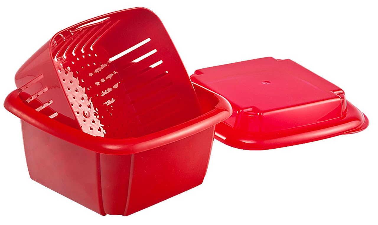 Hutzler Berry Keeper colador para lavar y drenar bayas frescas