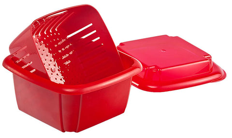 Hutzler Berry Keeper colador para lavar y drenar bayas frescas