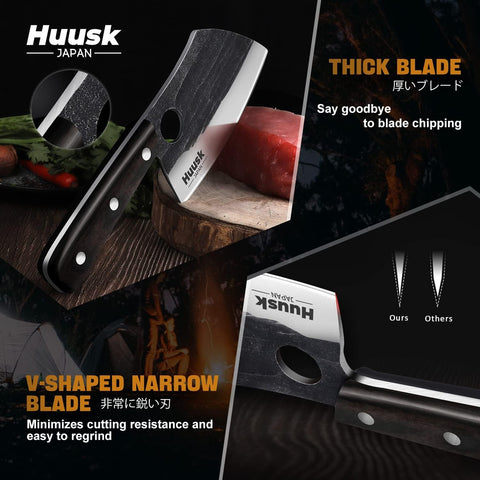 Huusk acero ATS-34 alto carbono filo duradero