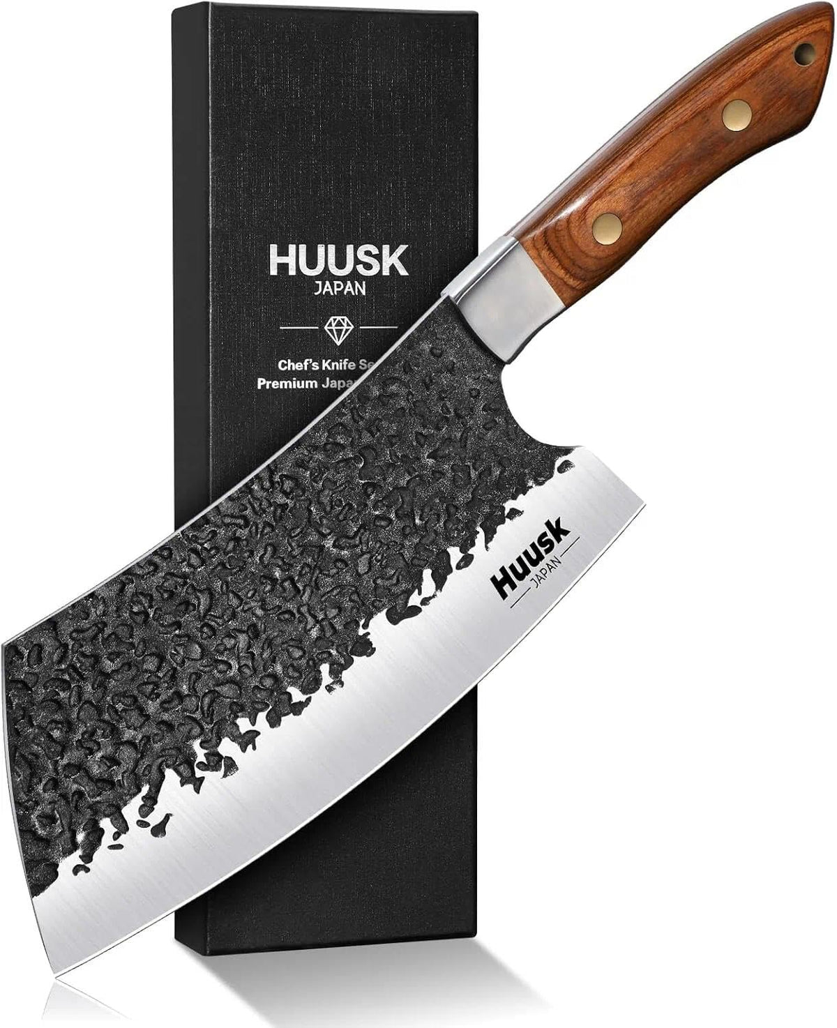 Huusk Cleaver 7 pulgadas, hoja afilada para cortes precisos de carne