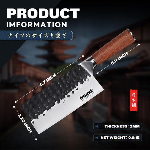 Huusk cuchillo para cortar carne y huesos con resistencia