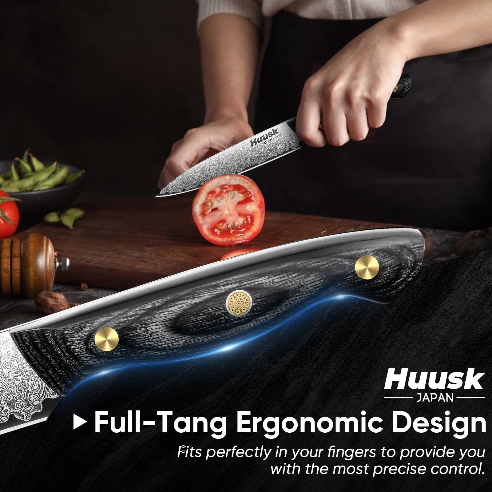 Huusk corte preciso para frutas y verduras gracias a su filo