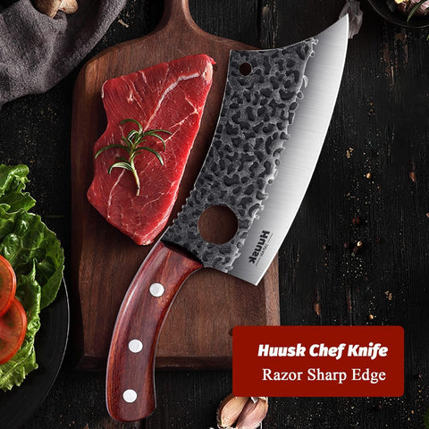 Corte suave con Huusk para verduras y carnes.