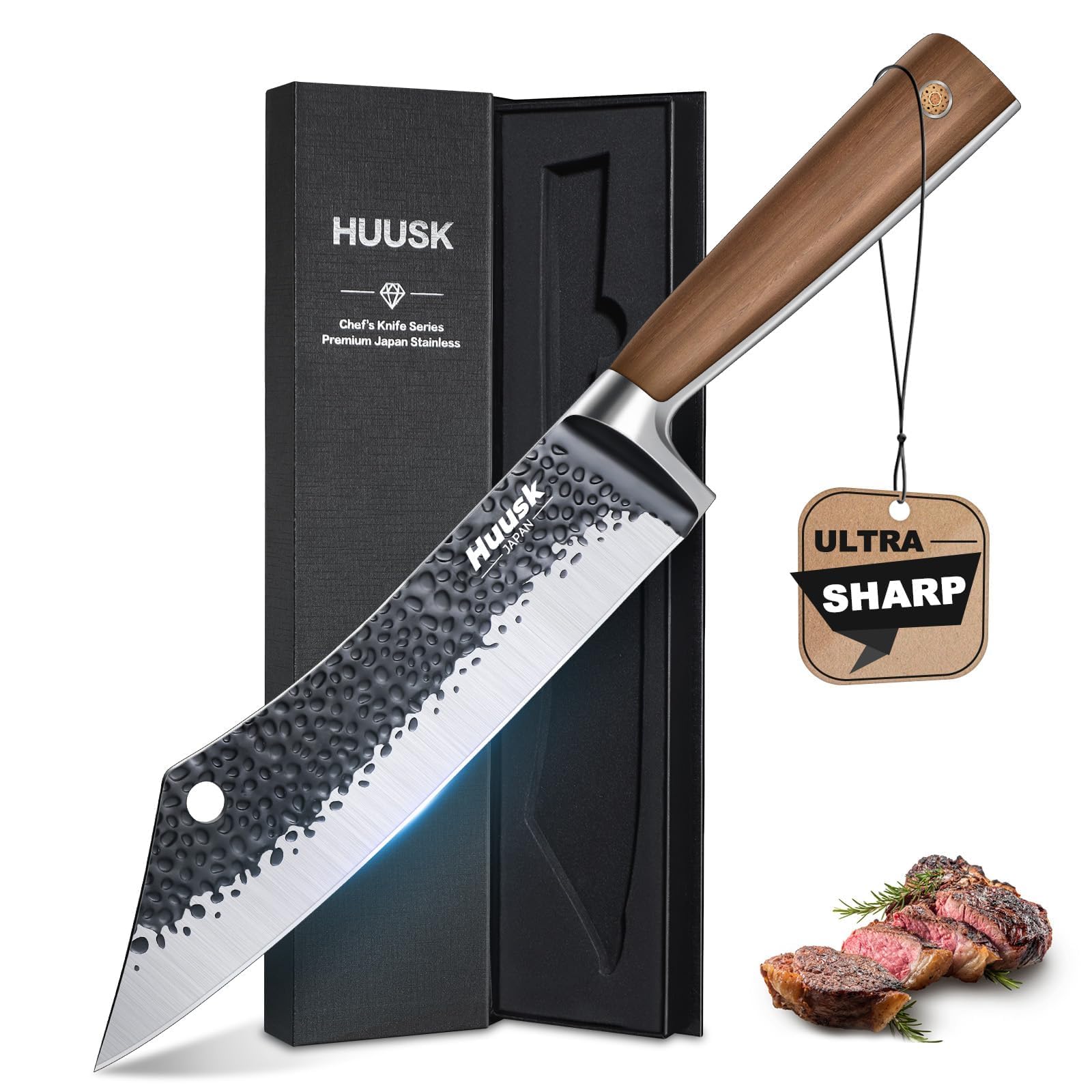 Cuchillo Huusk para barbacoa de 8.3 pulgadas, precisión y control