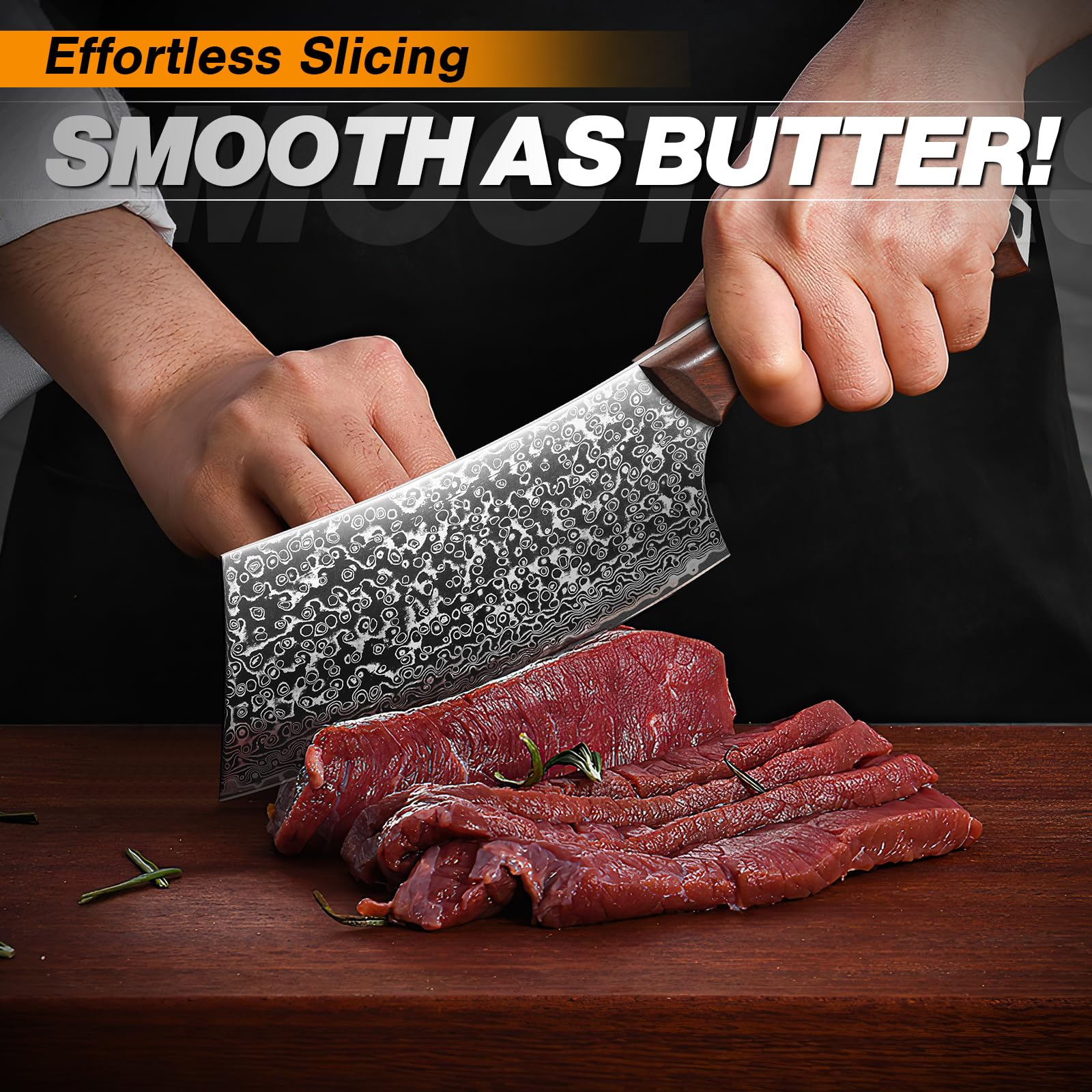 Mango de madera de Palo de Rosa ofrece agarre cómodo