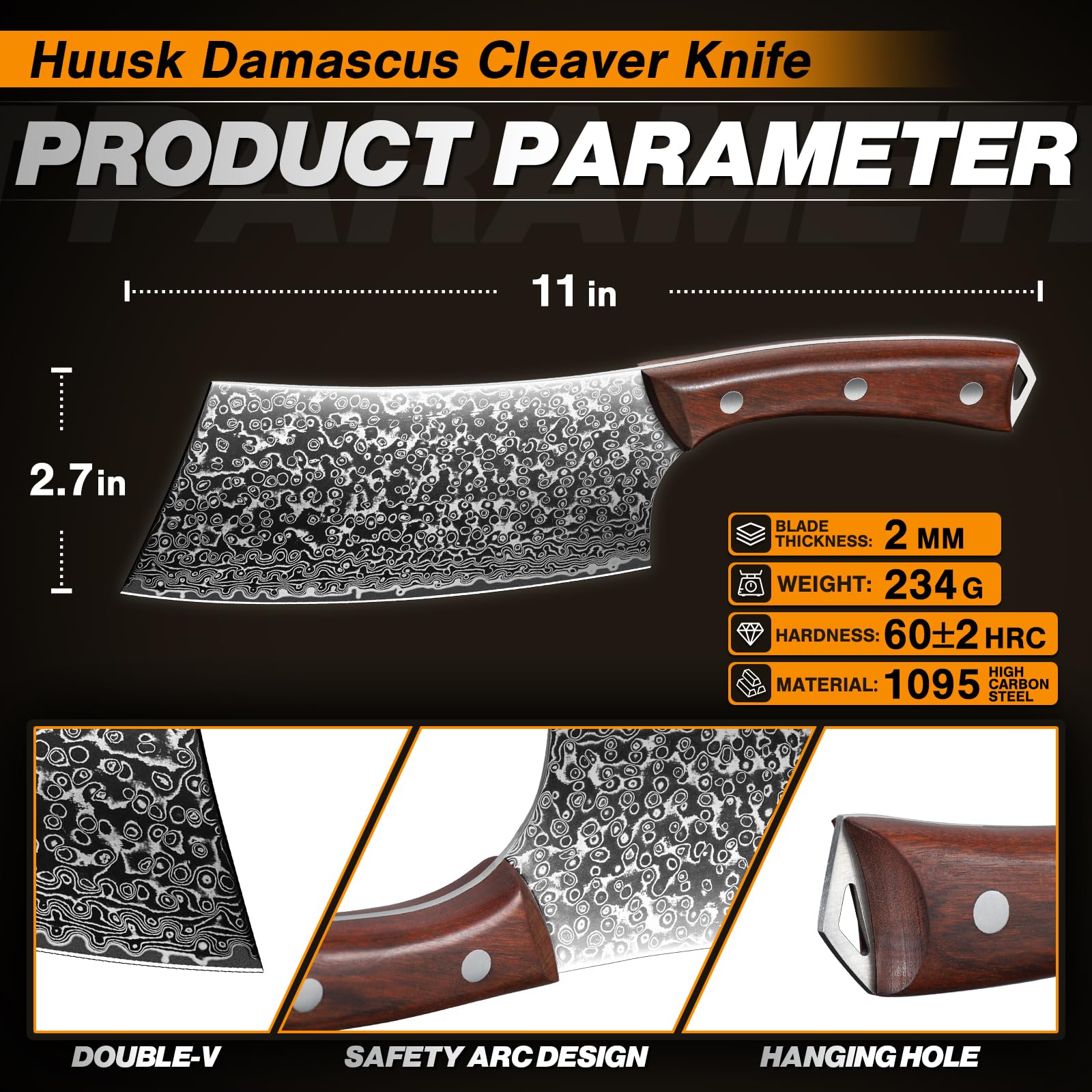 Ideal para uso diario en la cocina: cortar chuletas y verduras