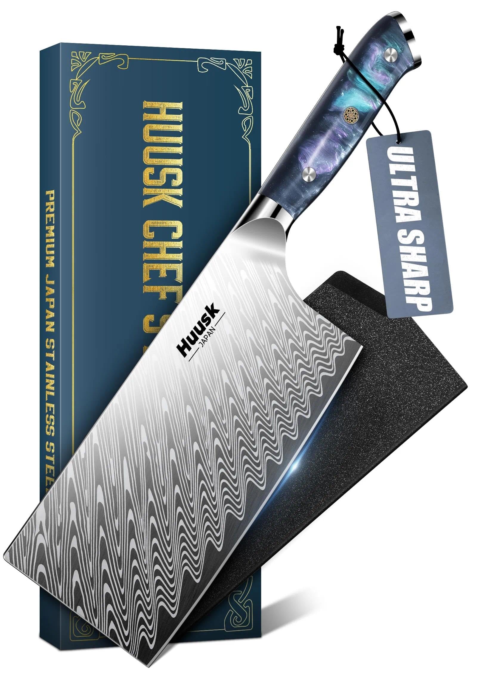 Huusk cuchillo carne 7 pulgadas con mango de resina para cortes limpios y precisos.