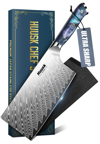 Huusk cuchillo carne 7 pulgadas con mango de resina para cortes limpios y precisos.