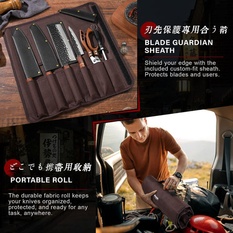 Huusk nakiri para verduras, precisión en rebanadas limpias.