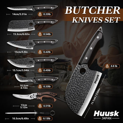 Cuchillo pelar Huusk con manejo cómodo para pelar y preparar