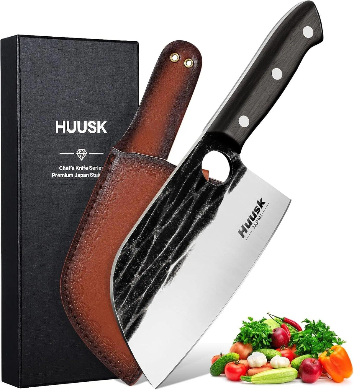 Cuchillo Huusk serbio con hoja afilada para cortes precisos en la cocina