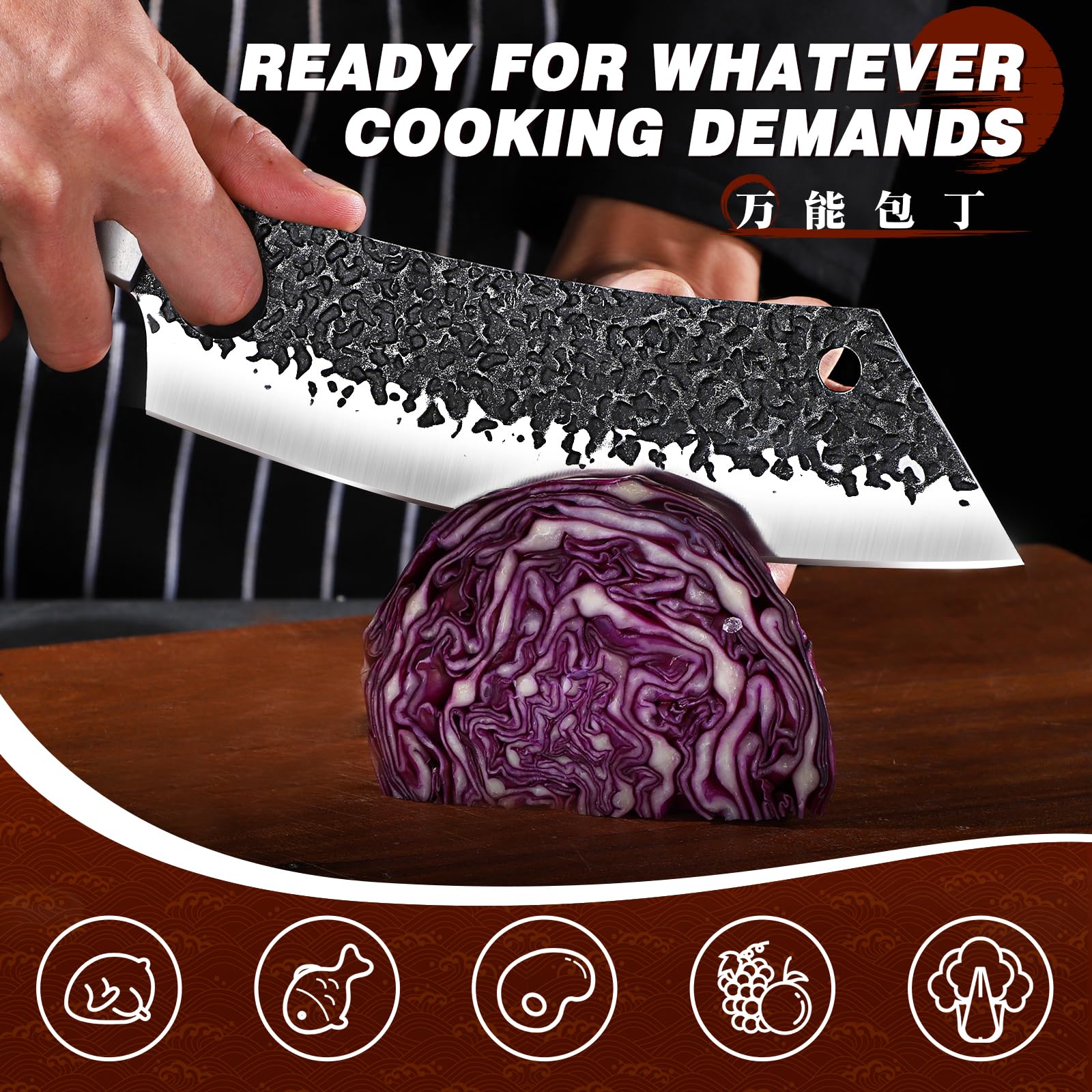 Huusk cuchillo utilidad para tareas rápidas en la cocina diaria