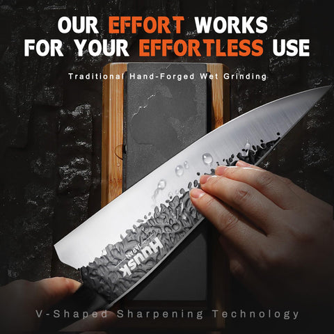 Cuchillo utilidad Huusk: versatilidad y control para sándwiches y frutas.