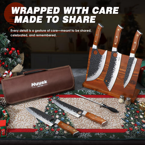 Huusk cuchillo vikingo gyuto para cortes precisos de carnes y verduras